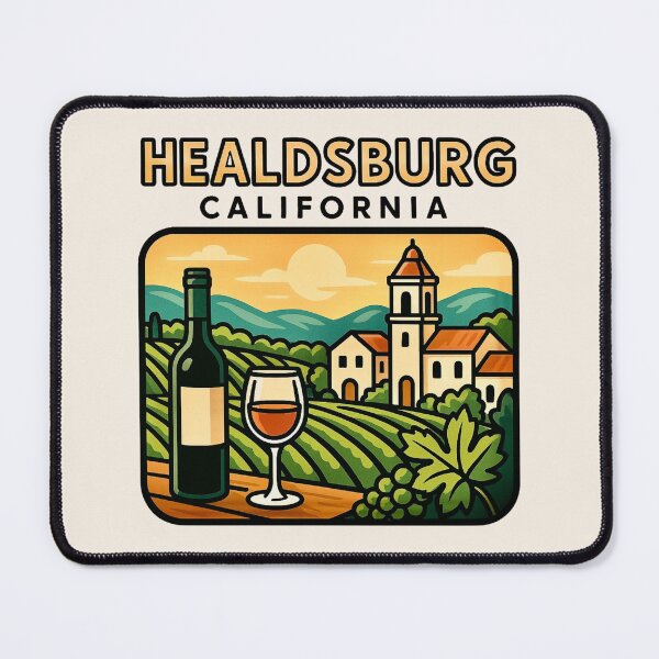Item preview, Healdsburg, California - Wine Country Charm designed and sold by Myra365Art.