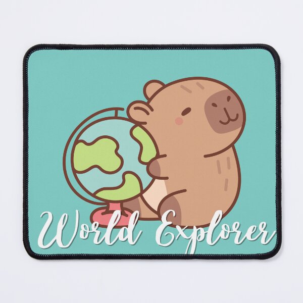 Item preview, World Explorer Capybara Design designed and sold by MintNinja17.