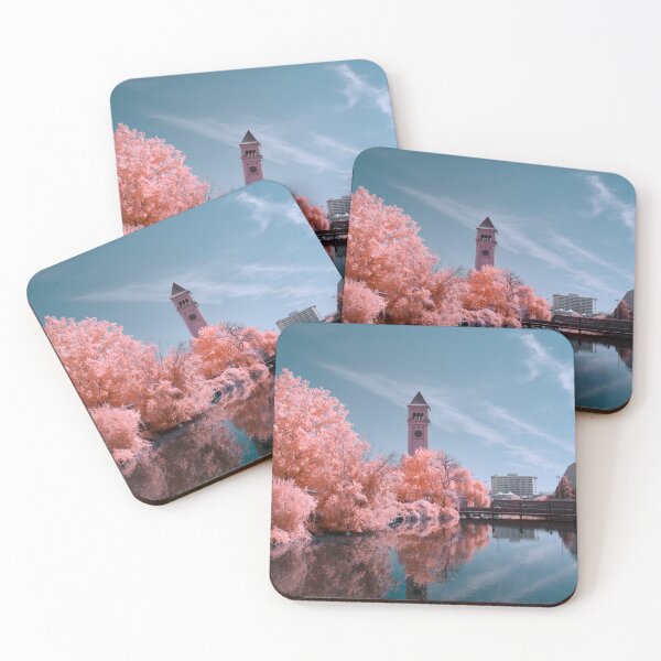 Item preview, Clock tower in 590nm pink and blue edit designed and sold by Cblifeisgood.