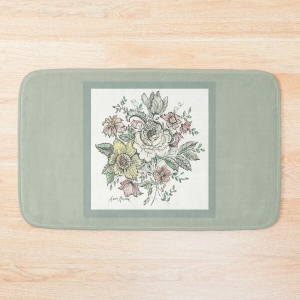 Aperçu de l'œuvre Floraison - illustration à l'aquarelle et au stylo créée et vendue par Annie Mason Art.