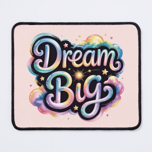 Item preview, Dream Big Inspirational Retro Bubble Lettering Motivational Art designed and sold by NewAspect.