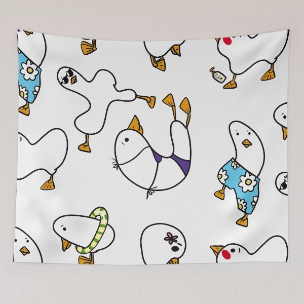 Item preview, Summer goose pattern designed and sold by cine-fille.