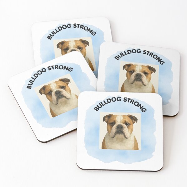 Item preview,  “Bulldog Strong – Geometric Bulldog Art” designed and sold by GeoWild Designs.