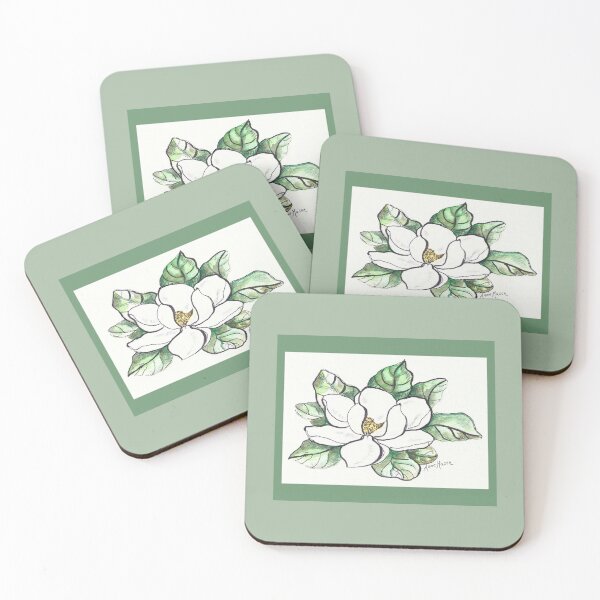 Item preview, Southern Magnolia - watercolor illustration designed and sold by Annie Mason Art.