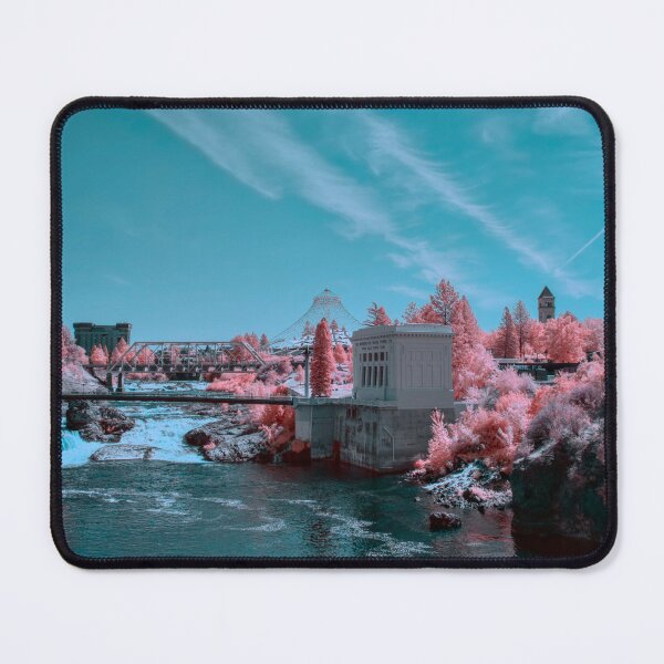 Item preview, 590nm infrared landscape photo towards Riverfront Park designed and sold by Cblifeisgood.