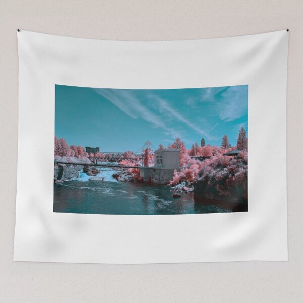 Item preview, 590nm infrared landscape photo towards Riverfront Park designed and sold by Cblifeisgood.