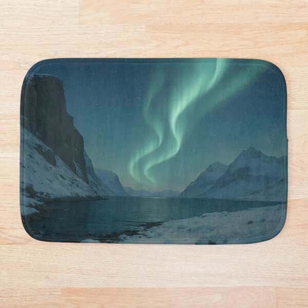 Item preview, Aurora Over the Nordic Fjord designed and sold by NorseDrip.