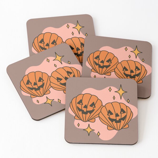 Item preview, Shell Jack-O-Lantern Pink designed and sold by Salty Girl Coastal.