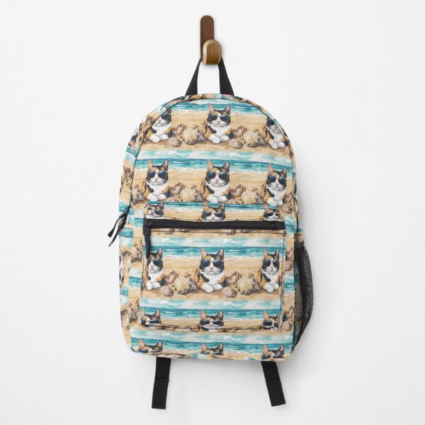 Item preview, Calico Cat at the Beach designed and sold by theartfulaspie.