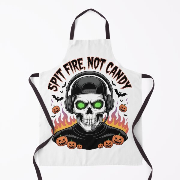 Item preview, Spit Fire Not Candy – Gamer Skull Halloween Design designed and sold by Wicked.Teez.