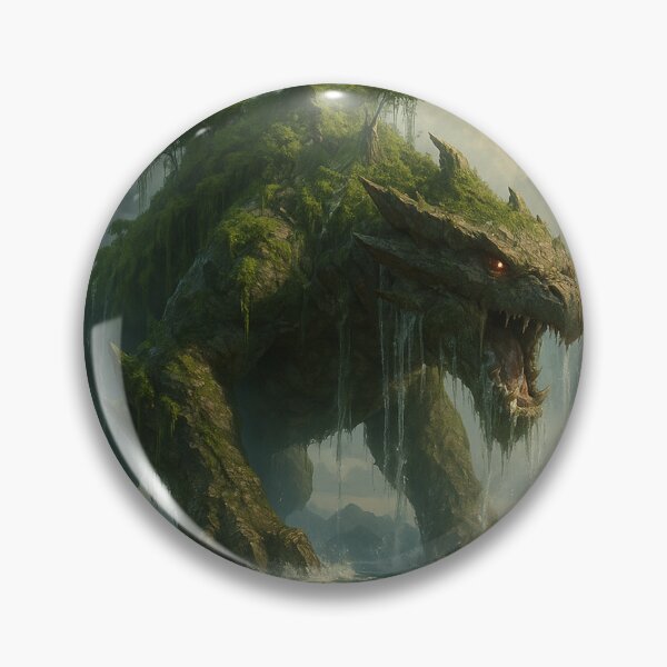 Item preview, Island Titan – Mythical Living Mountain Monster Poster designed and sold by DMSdesigns1.