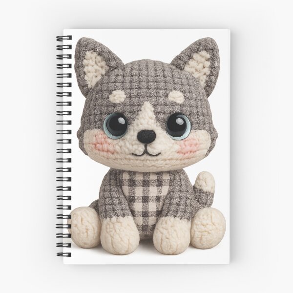 Item preview, Cute Amigurumi Puppy Plush – Kawaii Crochet Dog designed and sold by Tiny Stitch World.