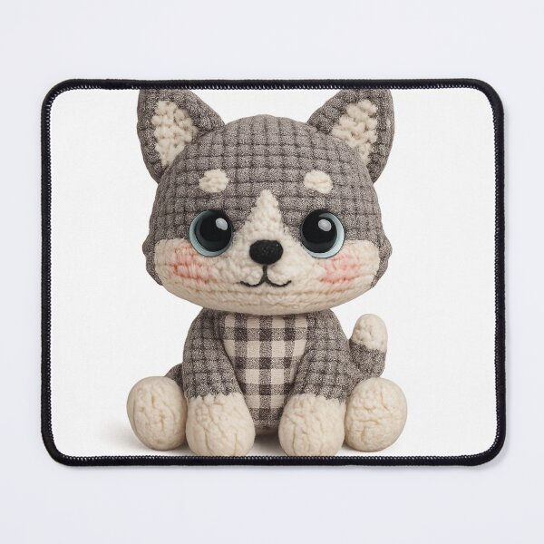 Item preview, Cute Amigurumi Puppy Plush – Kawaii Crochet Dog designed and sold by Tiny Stitch World.