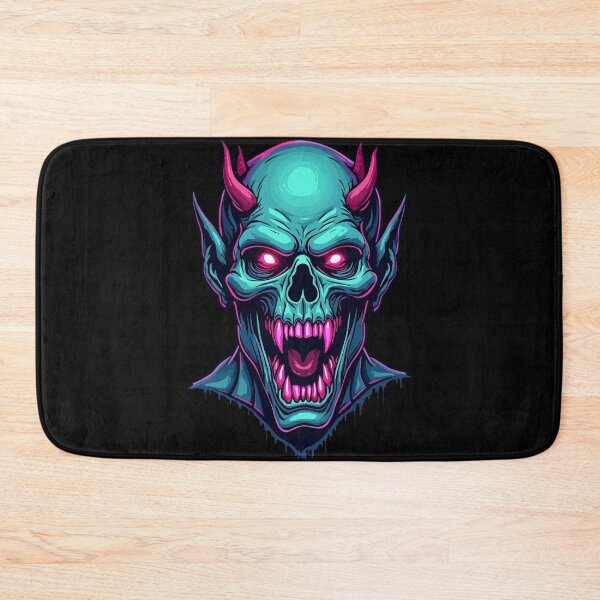 Item preview, Neon Demon Skull – Horror Skull Illustration designed and sold by Hans-Design.