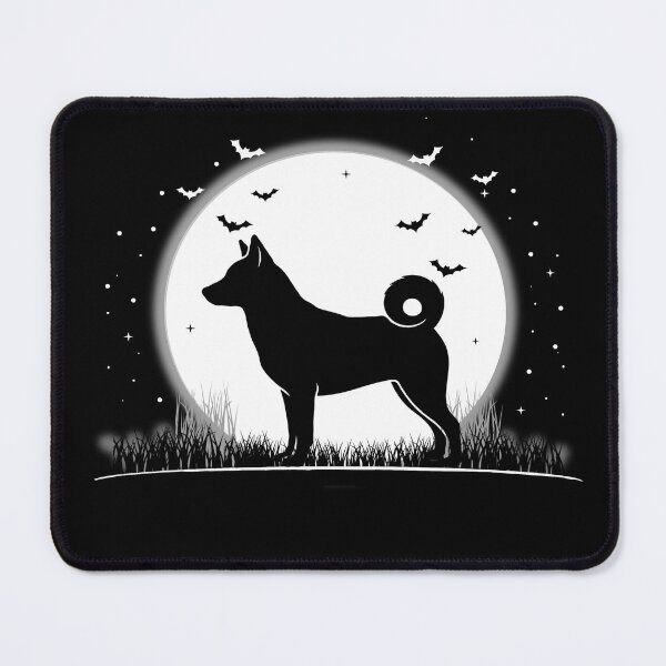 Item preview, Chinook Dog – Halloween Moon Silhouette designed and sold by The Real Life Symphony.