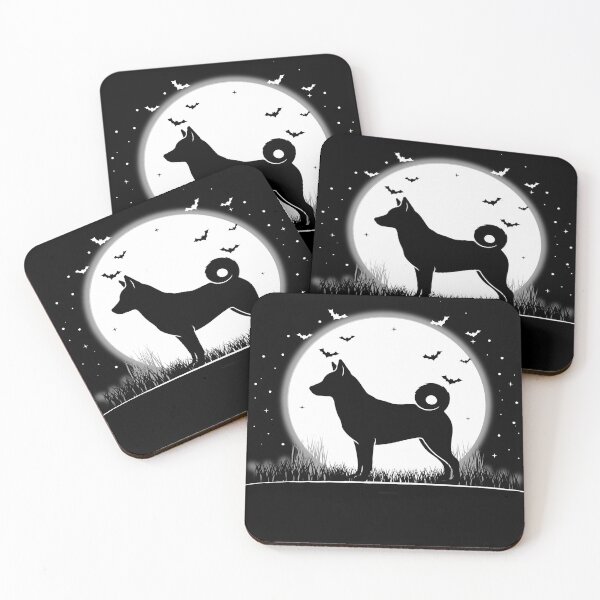 Item preview, Chinook Dog – Halloween Moon Silhouette designed and sold by The Real Life Symphony.
