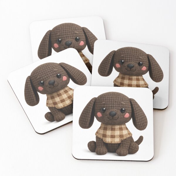 Item preview, Cute Crochet Dog Amigurumi Plush designed and sold by Tiny Stitch World.