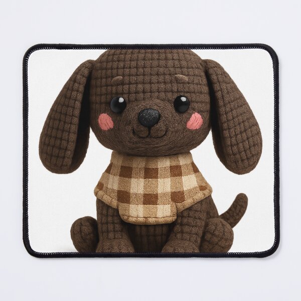 Item preview, Cute Crochet Dog Amigurumi Plush designed and sold by Tiny Stitch World.