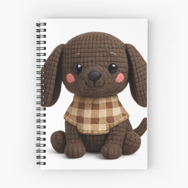 Item preview, Cute Crochet Dog Amigurumi Plush designed and sold by Tiny Stitch World.