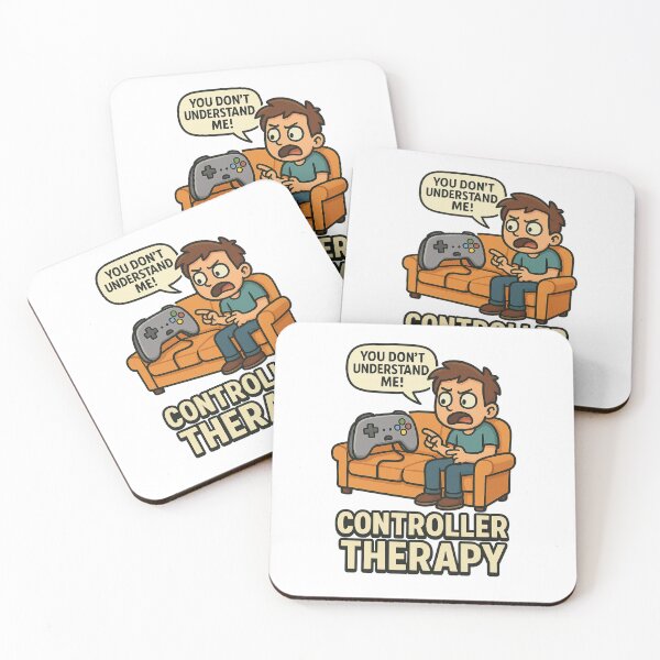 Item preview, Controller Therapy – Funny Comic Gamer Humor Design designed and sold by jimnicklaus.