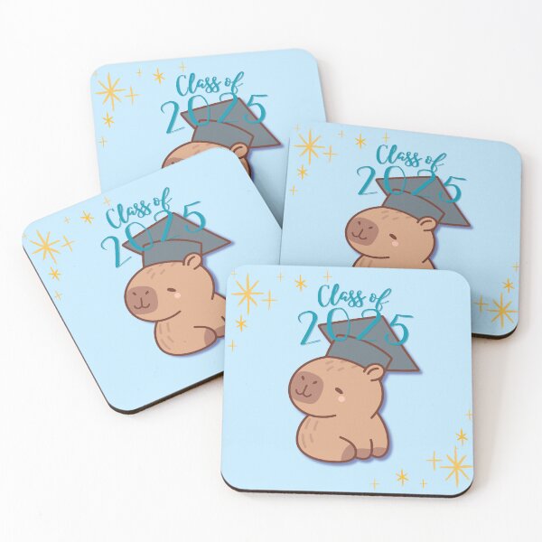 Item preview, Capybara Class of 2025 Graduation Design designed and sold by MintNinja17.