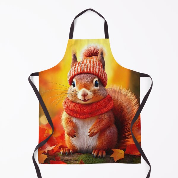 Item preview, The Forest's Messenger - Whimsical Autumn Red Squirrel designed and sold by Englandbear.