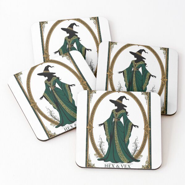 Item preview, Emerald Vintage Witch Silhouette Artwork   designed and sold by zoughlal.