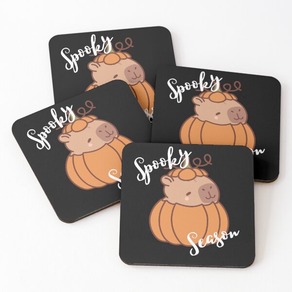 Item preview, Spooky Season Halloween Pumpkin Capybara Design designed and sold by MintNinja17.
