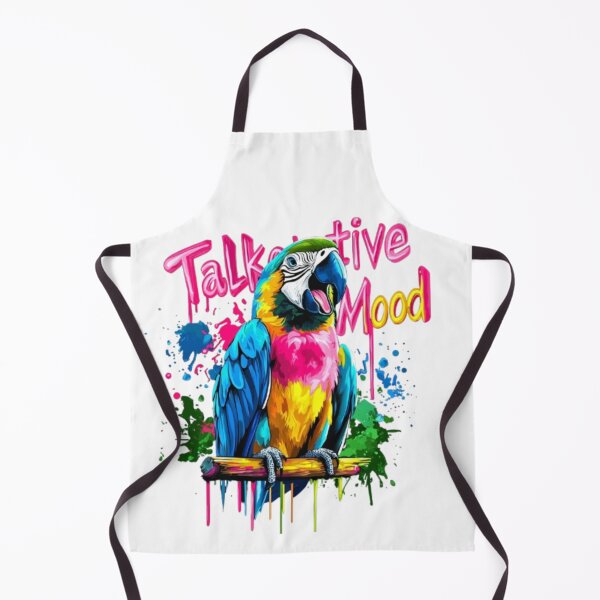 Item preview, Talkative Mood – Colorful Parrot Graffiti Design designed and sold by AlexLineArt.