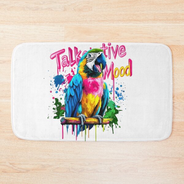 Item preview, Talkative Mood – Colorful Parrot Graffiti Design designed and sold by AlexLineArt.