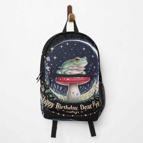 Item preview, Magical Frog in the Moon Forest – Enchanted Birthday Card designed and sold by FusiTink.