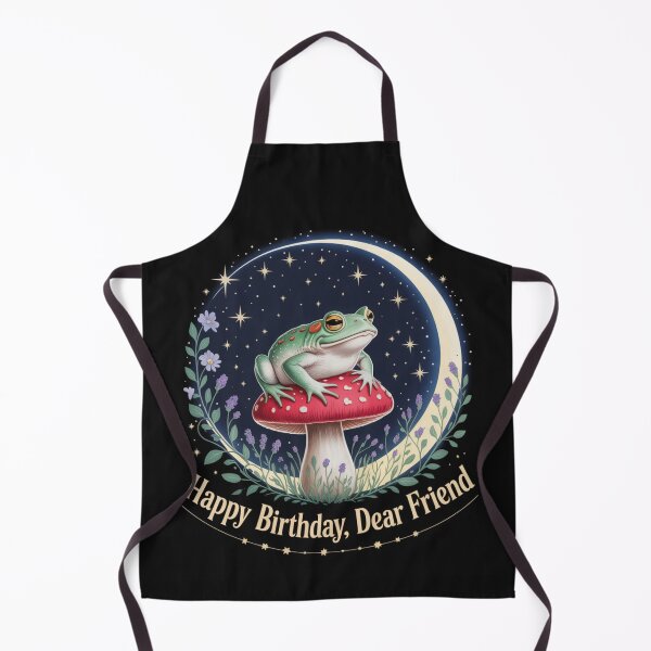 Item preview, Magical Frog in the Moon Forest – Enchanted Birthday Card designed and sold by FusiTink.