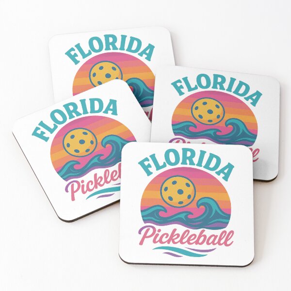 Item preview, Florida Pickleball Waves Sunset Design designed and sold by Graphics4X.