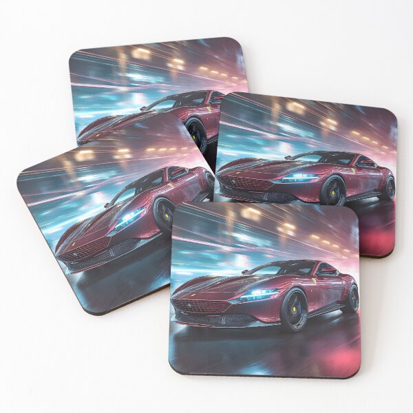 Item preview, Ferrari Roma Illustration – Modern Italian Elegance in Art designed and sold by AutoPopStudio.