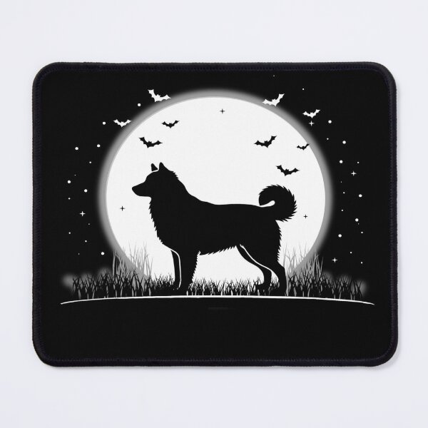 Item preview, Pyrenean Shepherd Dog – Halloween Moon Silhouette designed and sold by The Real Life Symphony.