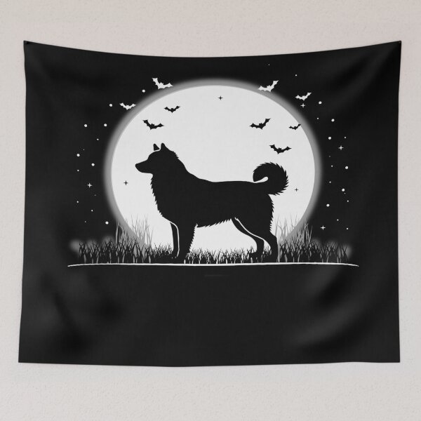 Item preview, Pyrenean Shepherd Dog – Halloween Moon Silhouette designed and sold by The Real Life Symphony.
