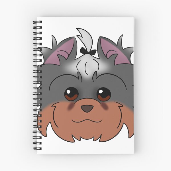 Item preview, Dark Grey Yorkie White Forehead Brown Snout Tear Stains designed and sold by OliRoseArt.