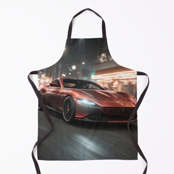 Item preview, Ferrari Roma Illustration Wall Art Poster designed and sold by AutoPopStudio.
