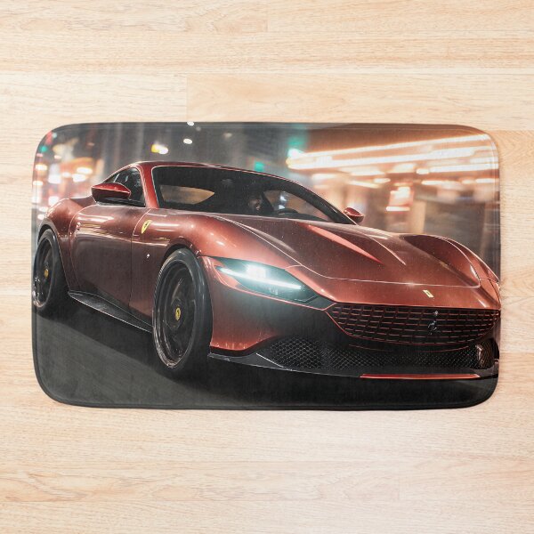 Item preview, Ferrari Roma Illustration Wall Art Poster designed and sold by AutoPopStudio.