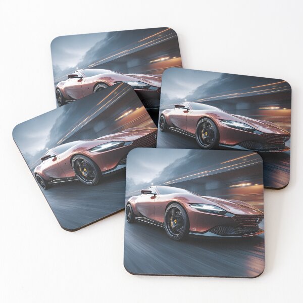 Artikelvorschau, Ferrari Roma Luxus-Supersportwagen Digitales Kunstwerk entworfen und verkauft von AutoPopStudio.