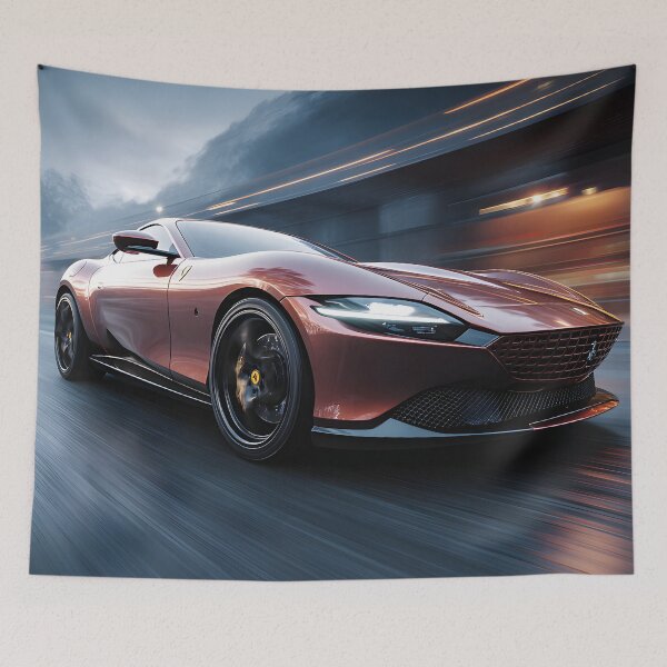 Item preview, Ferrari Roma Luxury Supercar Digital Artwork designed and sold by AutoPopStudio.
