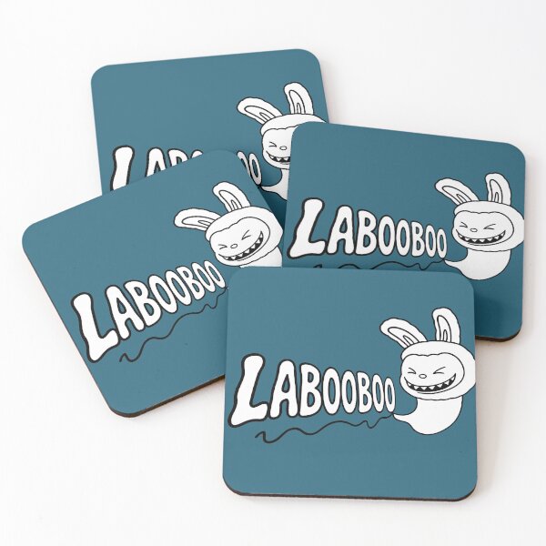 Item preview, Labubu Ghost with Labooboo Text Cartoon Style designed and sold by Labutoon.