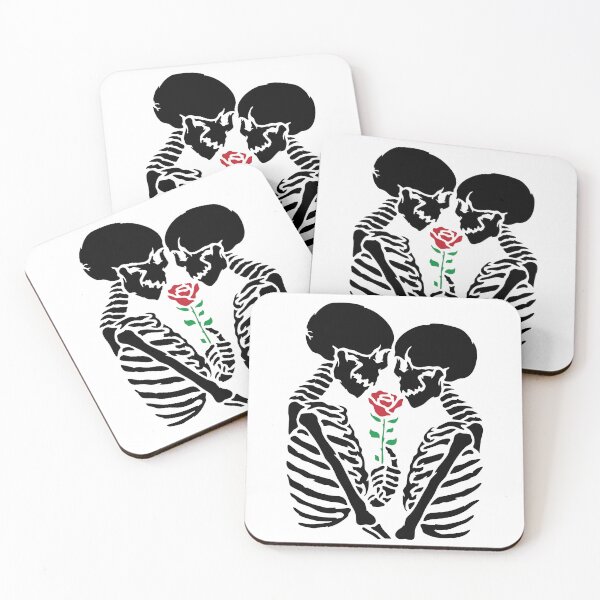 Item preview, Skeleton Couple romantic designed and sold by PIXEL POP DESIGNS - Beyond the Norm!.