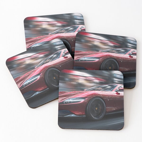 Artikelvorschau, Ferrari Roma Modernes Supercar-Wanddekor entworfen und verkauft von AutoPopStudio.
