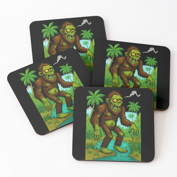 Item preview, Zombie Skunk Ape – Undead King of the Everglades Tee designed and sold by Taberland.