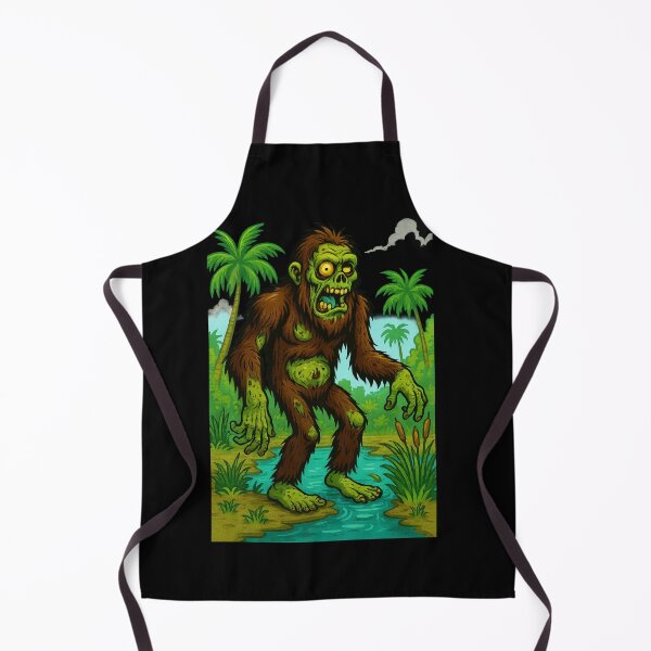 Item preview, Zombie Skunk Ape – Undead King of the Everglades Tee designed and sold by Taberland.