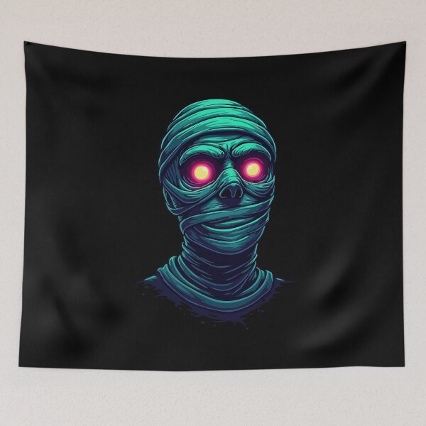 Item preview, Neon Mummy – Dark Art in Cyberpunk Horror Style designed and sold by Hans-Design.