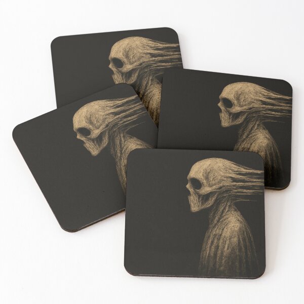 Item preview, Torn Skull Ghost – Distorted Profile Spirit in Grunge Horror Style designed and sold by Meandmyshop.