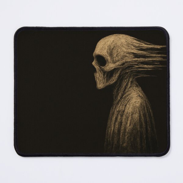 Item preview, Torn Skull Ghost – Distorted Profile Spirit in Grunge Horror Style designed and sold by Meandmyshop.