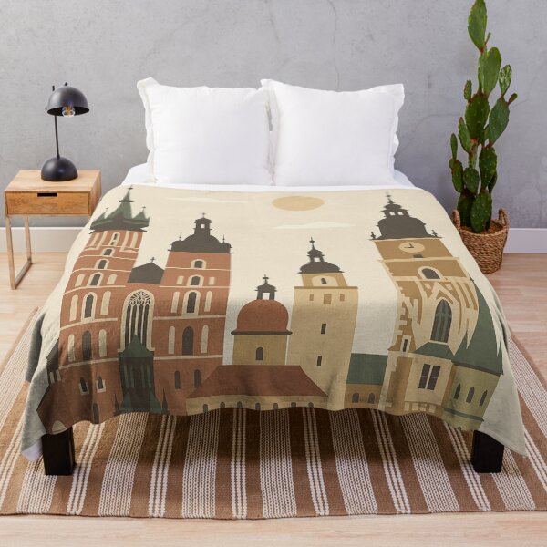 Item preview, Krakow Skyline – Minimalist Travel Poster Design designed and sold by PrometheusStyle.